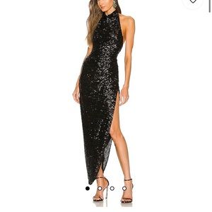 Black sequin dress